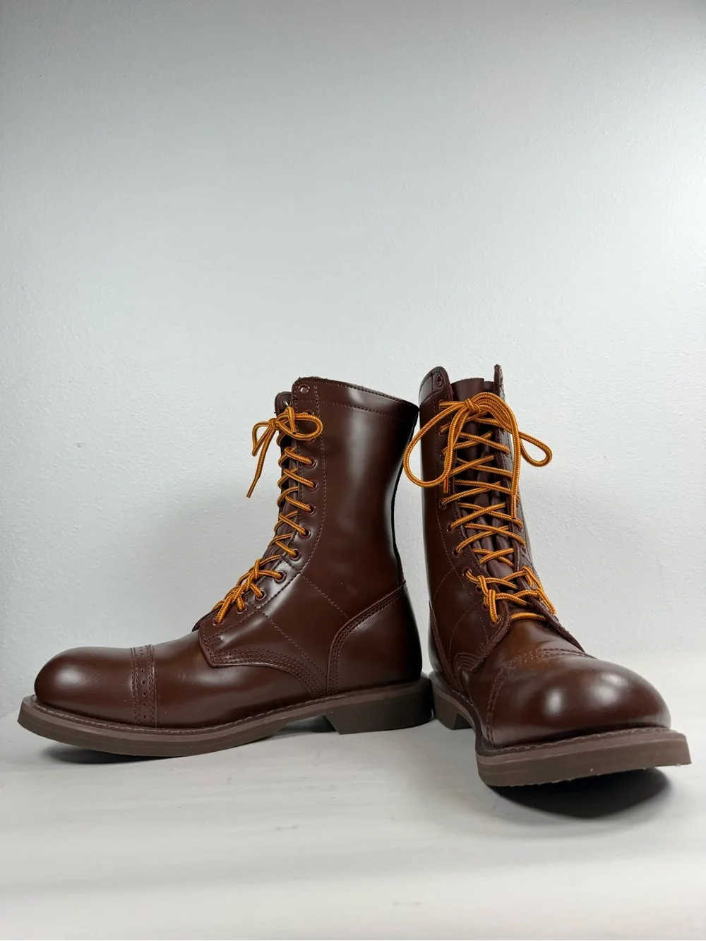 Rothco Men’s Jump Boots Size 11 Brown Leather Military Tactical Combat Boots